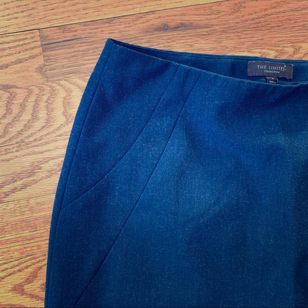 Sz 4/Small | Navy Blue | Lined Skirt | The Limited
